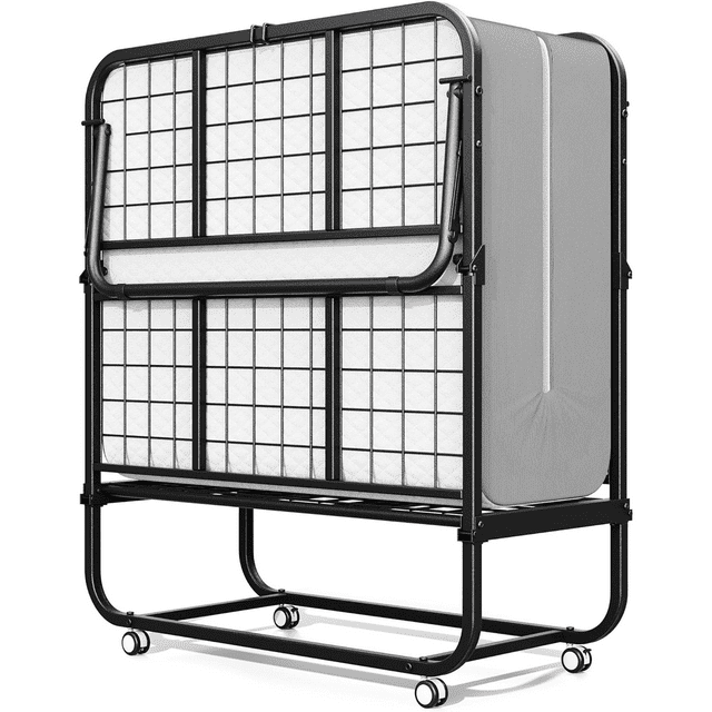 Premium Foldable & Portable Folding Bed with Metal Platform 75 x 31