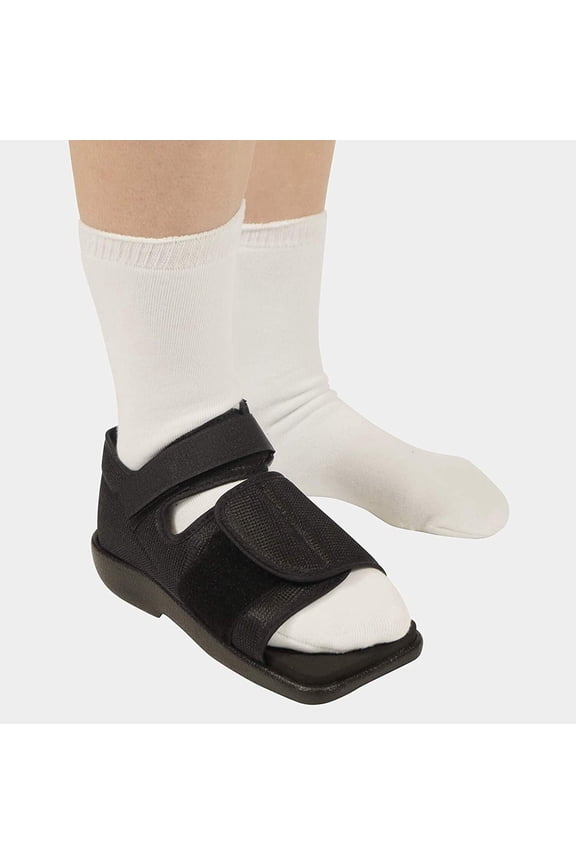 Premium Post Op Broken Toe/Foot Fracture Square Toe Walking Shoe - Womens - Large