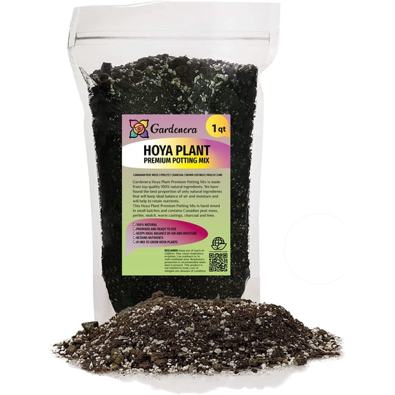 ⭐ Premium Potting Mix for Hoya Plants by Gardenera - Promote Strong Root Systems and Optimum Nutrient Uptake - 1 Quart