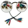 thumbnail image 1 of Premium Power CO90707-2 20 in. 3 Mini RCA Male to RG6 Female Black Cable with Red, Blue & Green Connectors for DirecTV H Appliance Models, 1 of 1
