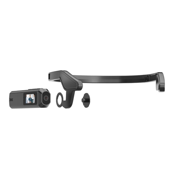Electronic Devices Video 2.7K HD Head Mounted FPV Video Camera 0.96in Screen Wearable Vlog Cam 110 Degree Wide Angle WiFi APP Control for Walking Travel Cycling