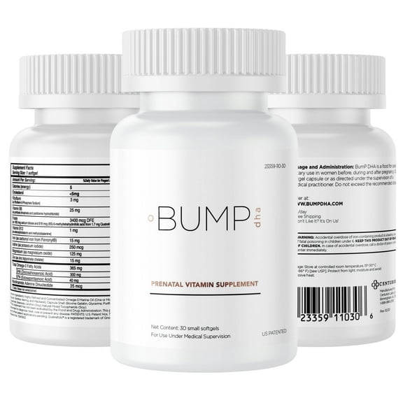 Premium Prenatal Vitamins [10 Powerful Ingredients] with DHA, EPA, Folate and Vitamin B12, All Natural Pregnancy Supplement for Fetal Development and Pregnancy Support, 30 Softgels