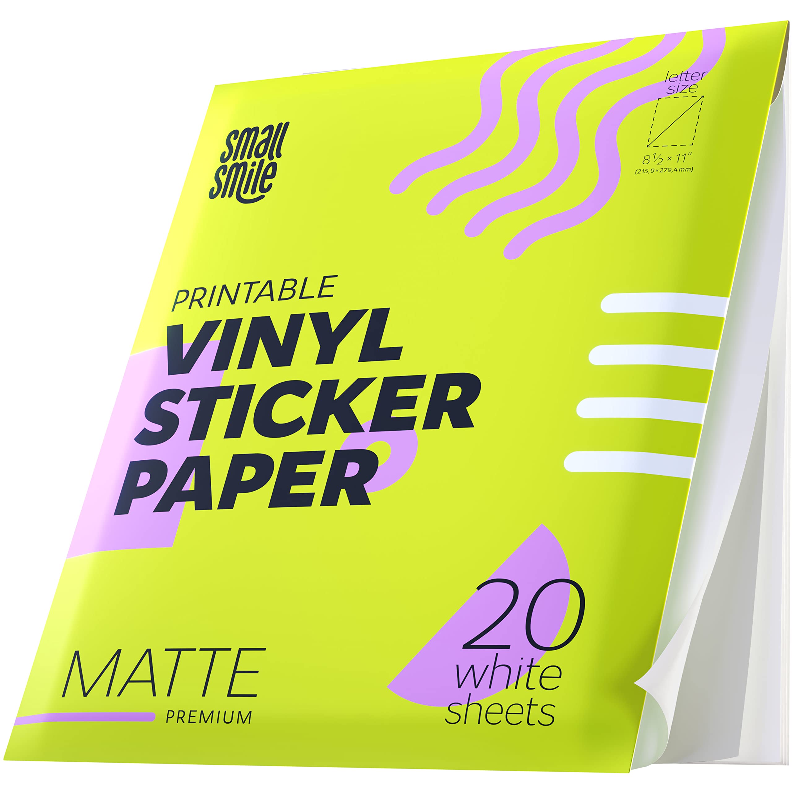 Premium Printable Vinyl Sticker Paper for Inkjet Printer and Laser 20