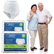 Premium Protection Absorbent Underwear for Seniors, Perfect for Day or Overnight use, Safe for Sensitive Skin, Cotton Liner, Discreet Protection for M