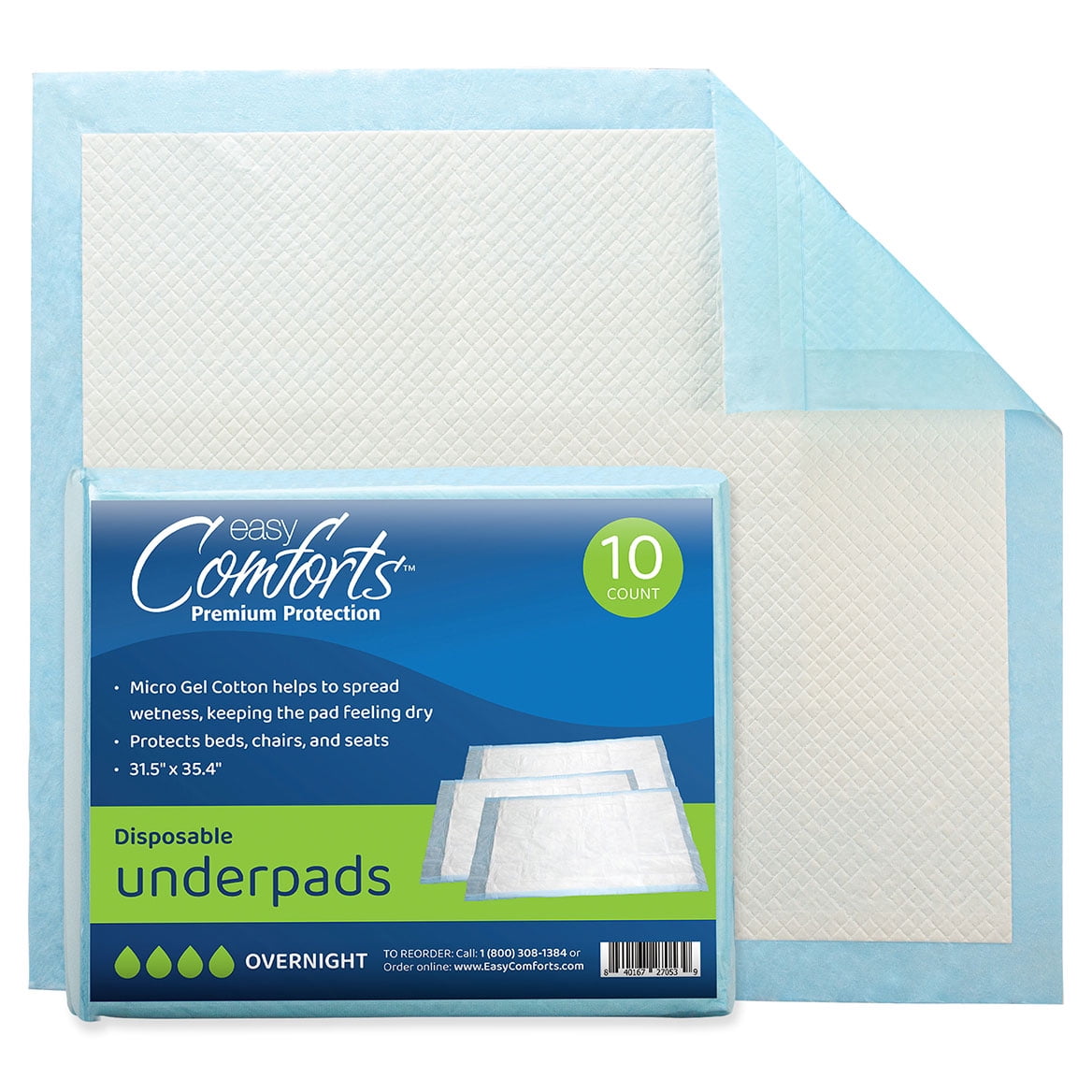 Premium Protection Chucks Disposable Underpads, Super Absorbent ...