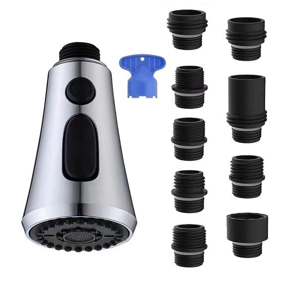 Premium Pull Down Faucet Spray Head Replacement G1/2 for 3 Spray Options for Kitchen Convenience