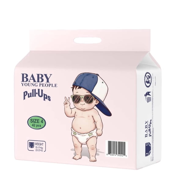 Premium Pull-Up Baby Diapers – Ultra Soft, Leak Protection, Stretch Fit Training Pants size 4 size 5 size 6