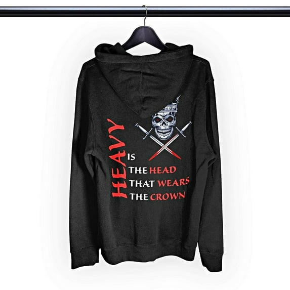 Premium Pullover Hoodie - Heavy Lies The Crown