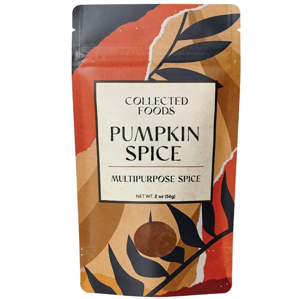 Premium Pumpkin Spice Seasoning OKA4- Perfect for Baking, Pies, Cooking, Coffee, and more by Collected Foods, Spice Powder Blend
