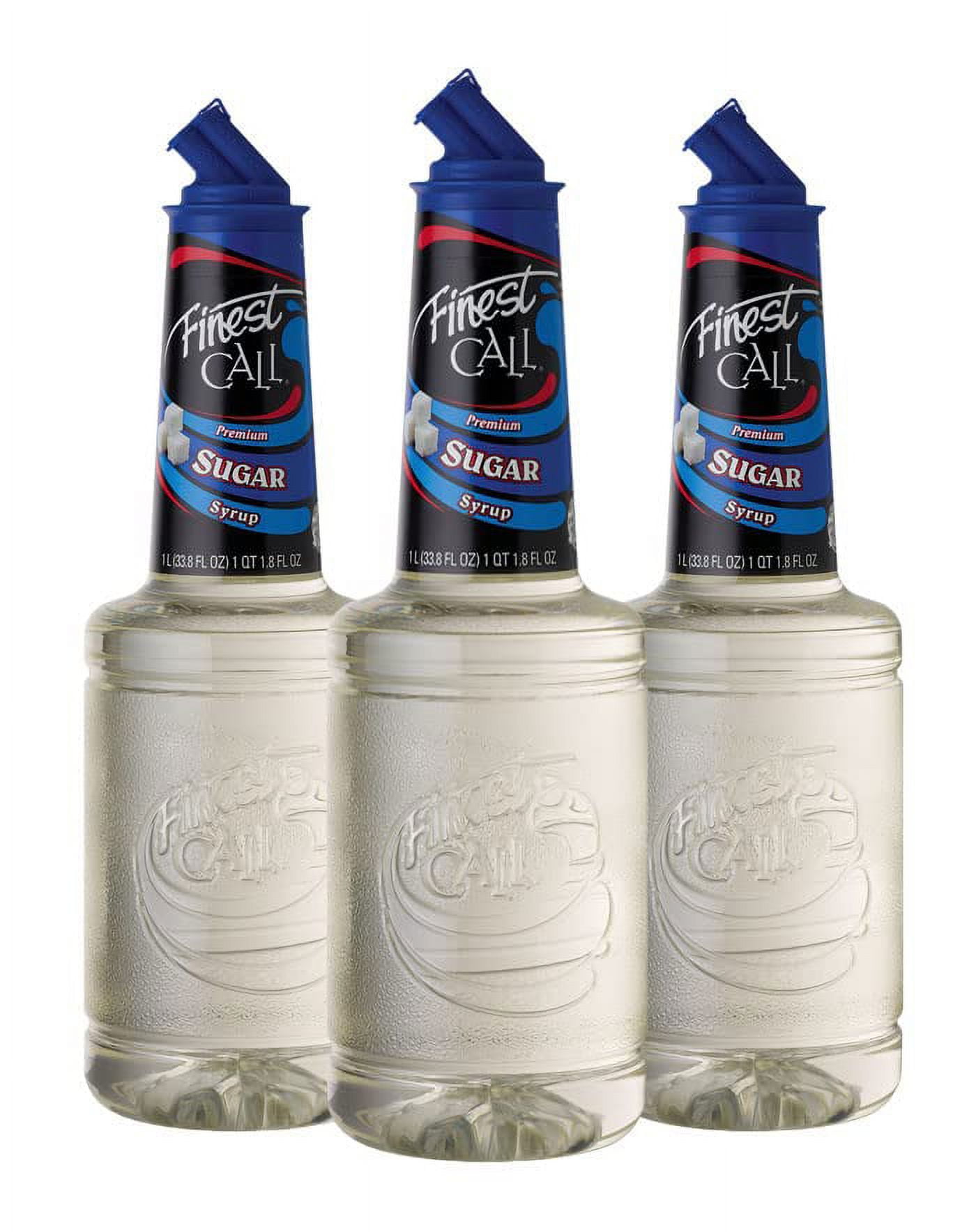 Premium Pure Cane Sugar Simple Syrup Mix, 1 Liter Bottle (33.8 Fl Oz