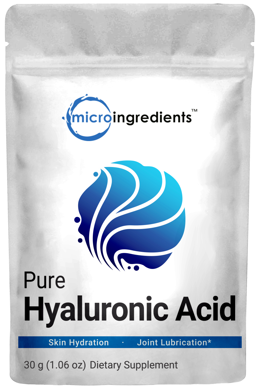 Premium Pure Hyaluronic Acid Powder for Making Anti-Aging Serum, Internal Hydration & Joint Health Support , 30 grams - image 1 of 6