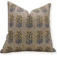 thumbnail image 1 of Premium Pure Linen Pillow Cover with Hand Block Prints By Fabdivine, 26X26, Throw Pillowcase Cushion Cover with Zipper for Sofa, Couch, Home Décor, Outdoor, Farmhouse, Living Room, Inderdhanush, 1 of 6