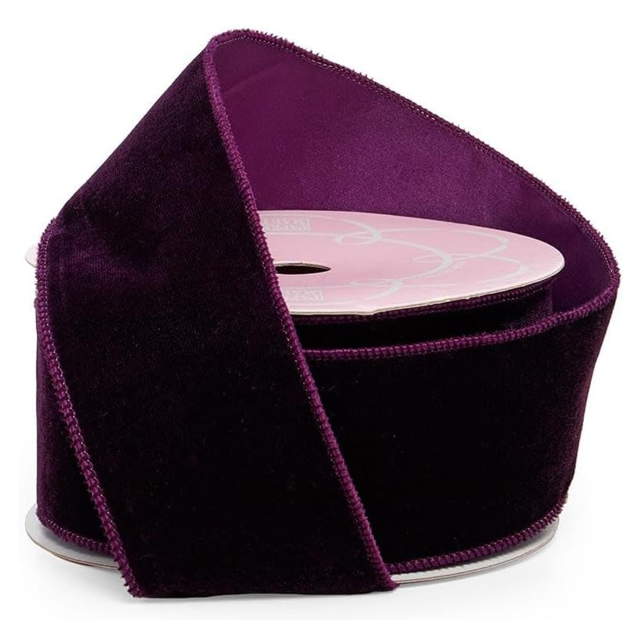 Premium Purple Velvet Wired Ribbon - 2 1/2 Inches Wide X 10 Yards ...