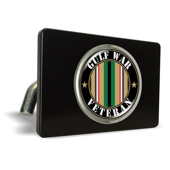 Veterans - Metal Trailer/Tow Hitch Cover with Emblem - 5 VAR