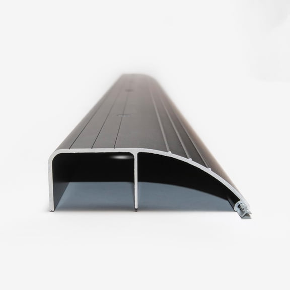 Aluminum Dome Threshold, Black Finish, Heavy-Duty Easy-Access Door Threshold for Residential & Commercial Use – 72 Inch