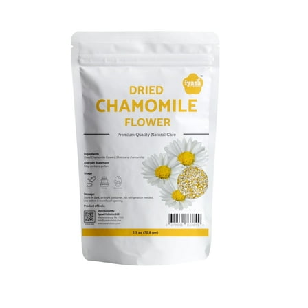 Iyasa Holistics Dried Chamomile Flowers | Small Size | 2.5 oz