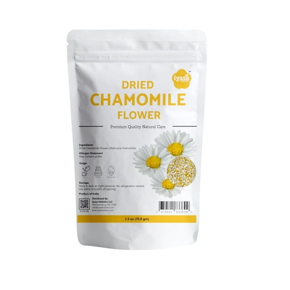 Iyasa Holistics Dried Chamomile Flowers | Small Size | 2.5 oz