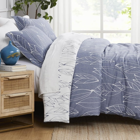 Premium Quality Vilano Choice Modern Foliage Reverseable Duvet Cover Sets