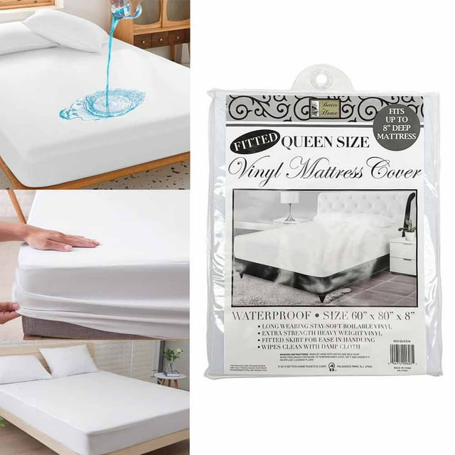 All Top Bargains Deluxe Waterproof Queen Size Mattress Protector, Anti