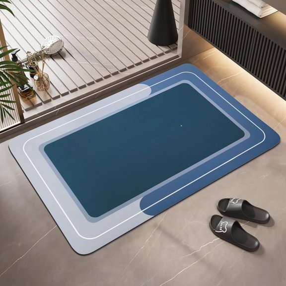Premium Quick-Dry Bathroom Mat, Non-Slip Thin Absorbent Rug, Instant Dry Magic Bath Mat for Bathroom Floor, in Front of Bathtub and Sink