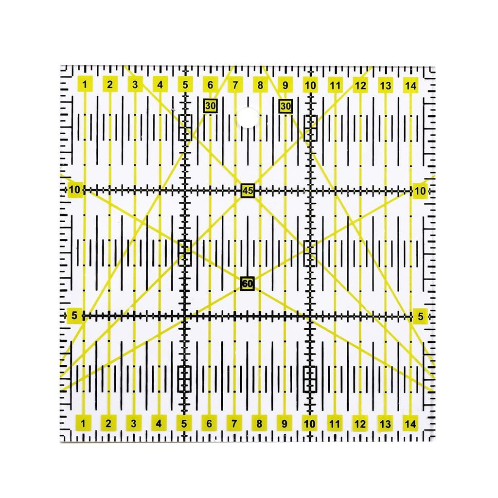Premium Quilting Ruler 12.5x12.5 Inch – Non-Slip Acrylic with Easy-Read ...