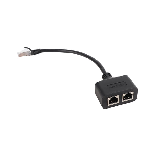 Premium RJ45 Ethernet Adapter Cable Extension 1 to 2 Port Splitter High Speed CAT7 Internet Network Connection Cable for Home Office Computers Routers Networking Gaming
