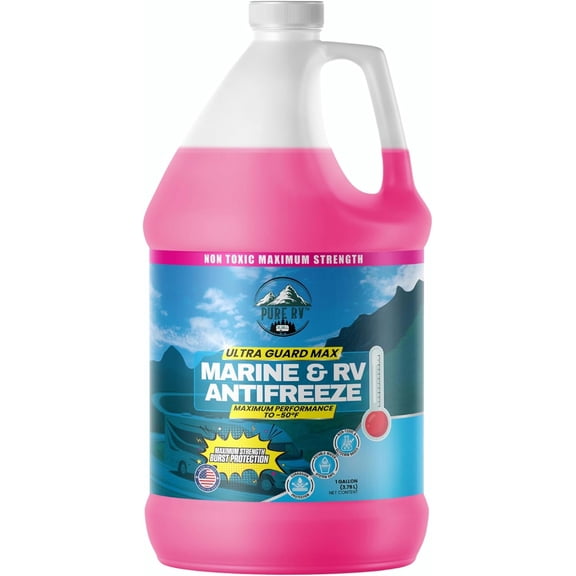 RV & Marine Winterizing Fluid - Non-Toxic, Protects Plumbing to -50F (1 Gallon)