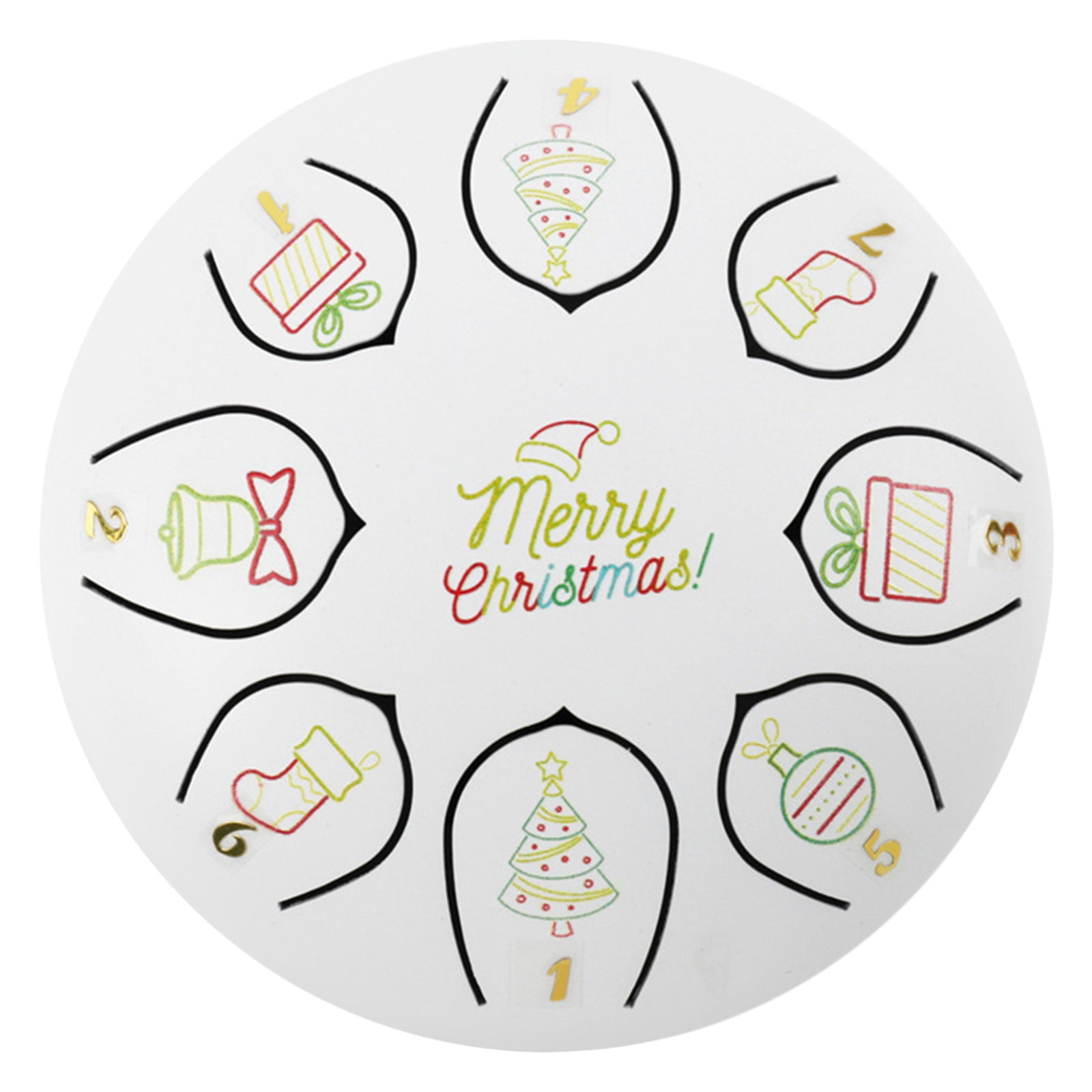 Premium Rain Drum 6 Inches11 Note Christmas tree gifts for drummers Steel Tongue Drums & Percussion Kit Aum Sound Drum Handpan for Bongos Set Meditation Sound Healing Instruments Yoga
