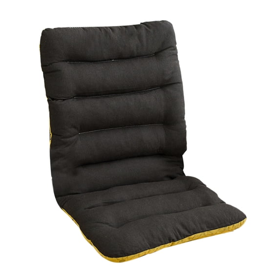 Premium Recliner & Sofa Cushion with Backrest – Comfortable Soft Elastic Seat Pad for Home, Office, Dining & Deck Chairs, Perfect for Indoor Use,Black