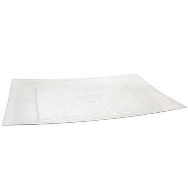 Premium Rectangles 12X18" Clear Tray – Disposable, Durable, and Versatile Serveware, Disposable Party Plates for Birthdays, BBQs, Picnics & Events (2)