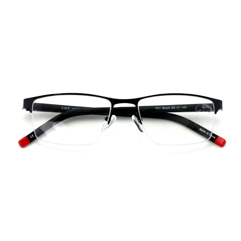 Premium Rectangular Reading Glasses Lightweight TR90 Frame