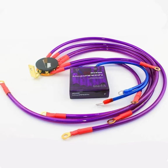Premium Rectifier-Auto Voltage Stabilizer, Purple Pivot, Mega-Rise, High Capacity System, Fuel Saving, For Car, Battery