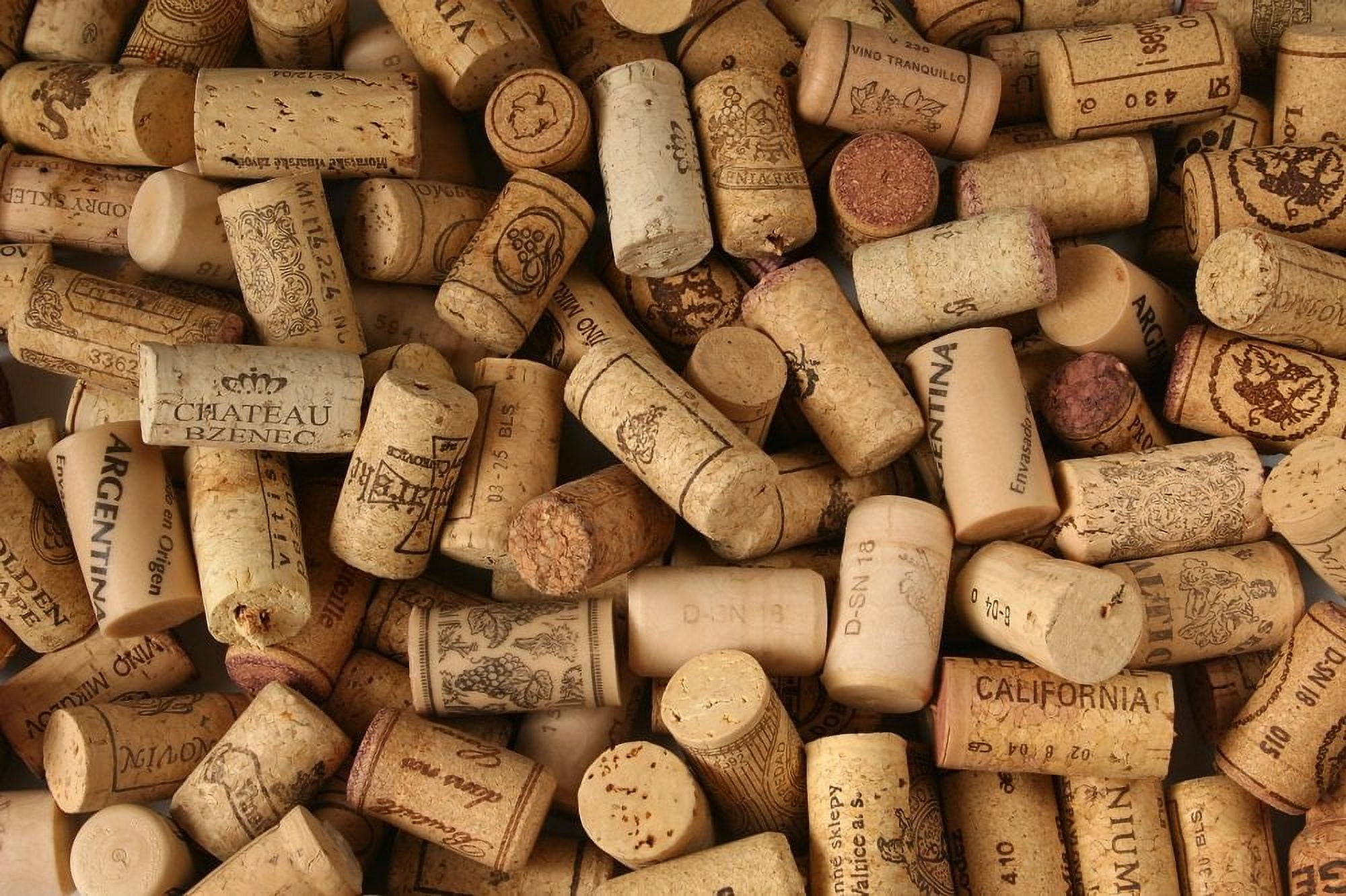 Assorted Natural Recycled Wine Corks - 50 Count