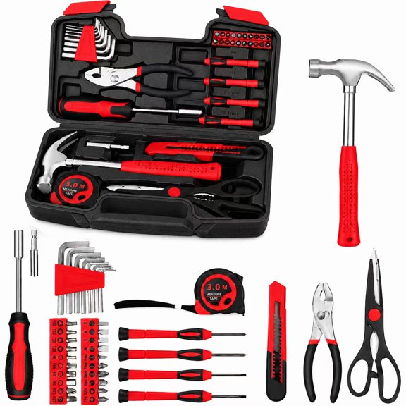 Premium Red 40PCS Home Repair Kit