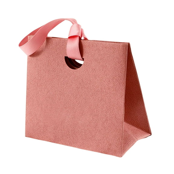 Premium Red Gift Bag with Handle – Stylish Textured Paper Tote for Presents, Parties, Weddings, Birthdays, and Special Occasions, Durable & Reusable