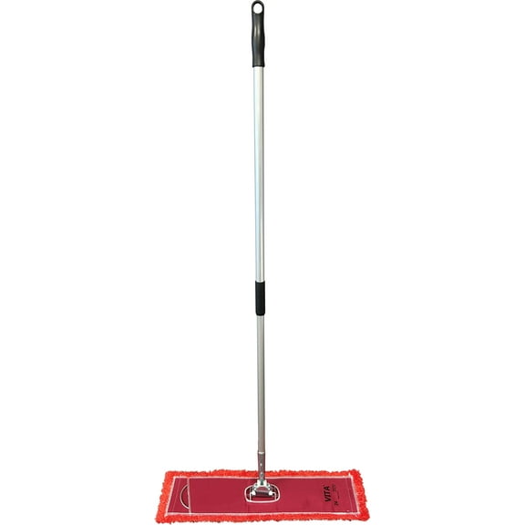 Premium Red Microfiber Dust Mop Set - Efficient Cleaning Kit - 24"