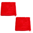 thumbnail image 1 of Premium Red Microfiber Polishing Cloth – Soft, Lint-Free, Reusable for Car, Electronics, Glass, Kitchen & Home-Pack of 2, 1 of 4