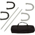thumbnail image 1 of Premium Reinforced Carbon Steel Horseshoe Set With Carry Bag (Black and Gray), 1 of 8