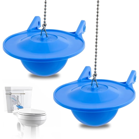Premium Replacement 3-Inch Toilet Flapper Compatible with Gerber 99-788 and AquaSource 1.28 GPF Toilets, 2 Pack