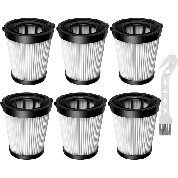 Premium Replacement HEPA Filter Compatible with Fabuletta FSV101 FSV001, Girnoor G160 G165, and Afodd A300 Vacuums, 6 Pack