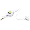 thumbnail image 1 of Premium Retractable Headset MONO Hands-free Earphone Mic Single Earbud Headphone Earpiece Wired 3.5mm White R5Q for Alcatel Idol 5, REVVL - ASUS Zenfone 3 Max 4 Pro AR V, 1 of 6