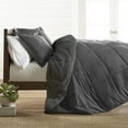 thumbnail image 1 of Premium Reversible Bamboo Comforters by All That Jazz Dark Grey, 1 of 10