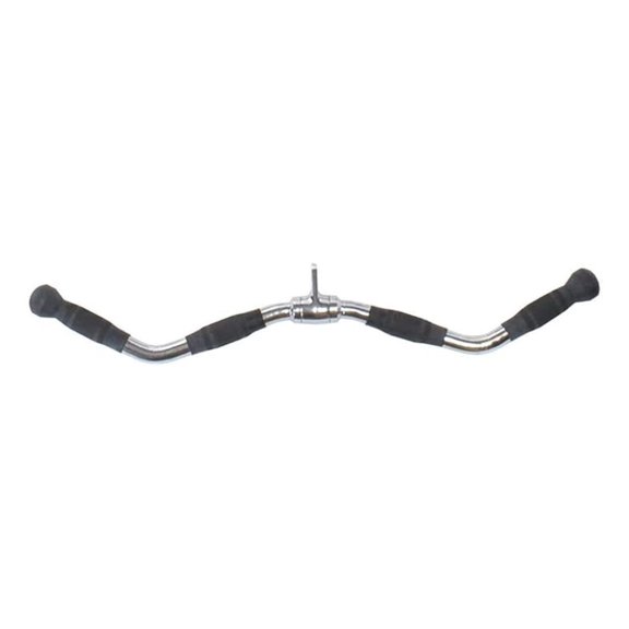 Premium Revolving Curl Bar Accessory With 2 -Grip for Cable Machine Systems, (61970)