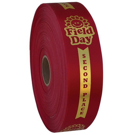 Premium Ribbon Rolls - Field Day 2nd Place
