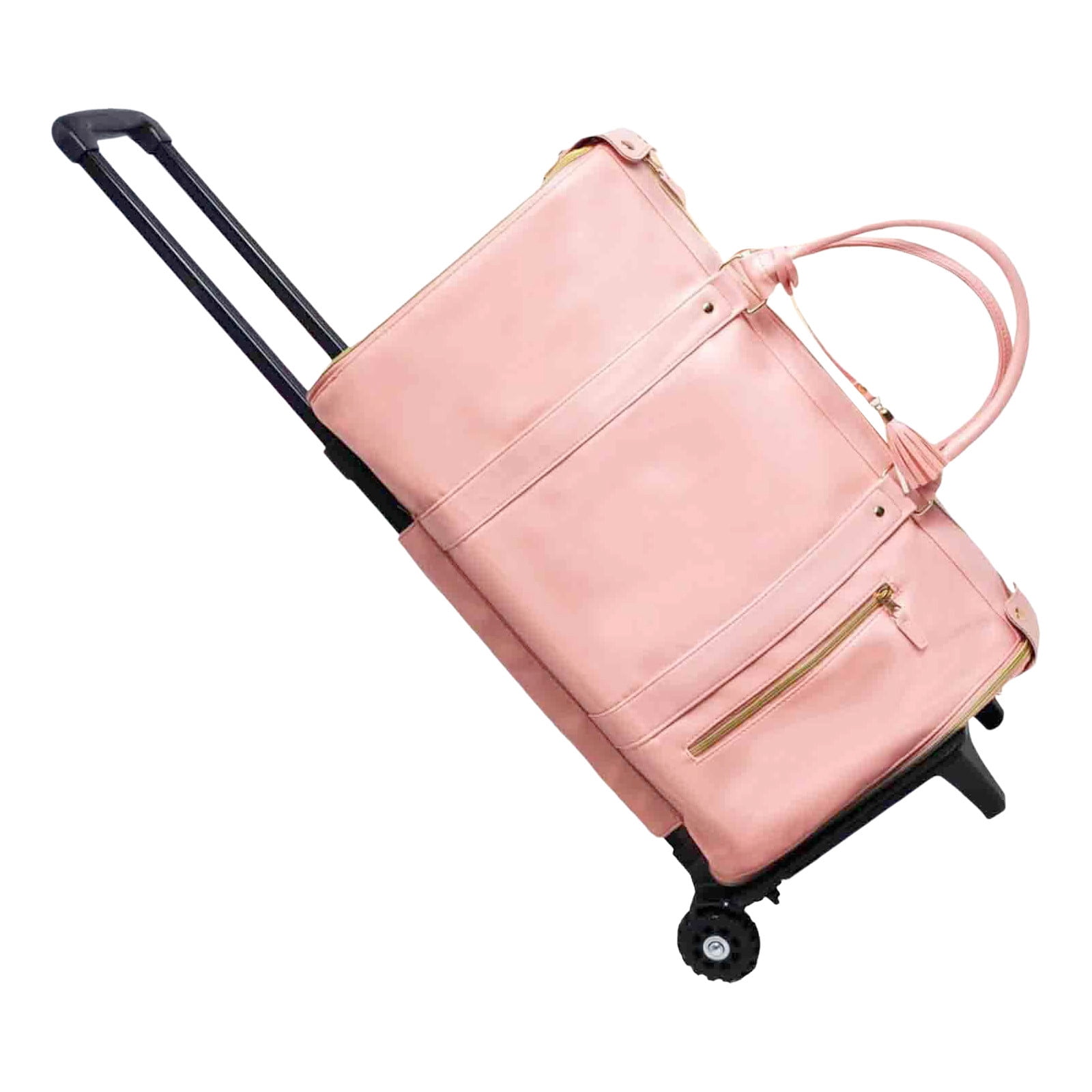 Rolling Duffel Bag - Expandable Carry-On with Wheels & Handles, Convertible Travel Bag for Airlines, Hospital Visits & Outdoor Adventures (Water-Resistant & Multi-Pocket Design)