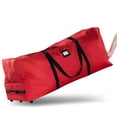 thumbnail image 1 of Premium Rolling Large Christmas Tree Storage Bag- Fits Up to 9 Ft. Artificial Disassembled Trees, Durable Handles&Wheels for Easy Carry and Transport, Tear Proof 600D Oxford Duffle Bag 5-Year Warranty, 1 of 7