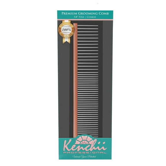Premium Rosegold Dog or Cat Grooming Combs Extremely Durable Comfortable Grip (Small - 5.8 Inch)