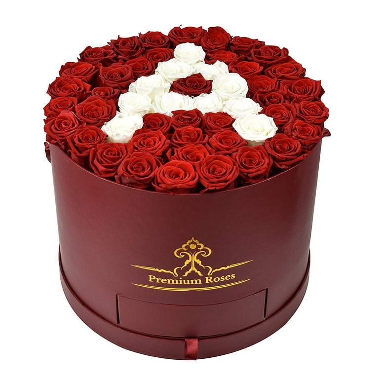 Premium Roses Real Roses That Last a Year Fresh Flowers Roses in a Box Custom Box Large