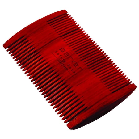 Premium Rosewood Two-Sided Beard & Mustache Comb with Deluxe Felt Case from Parker Safety Razor