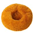 thumbnail image 1 of Round Calming Cat Bed with Plush , 15.7 Inch Washable Pet Bed for Indoor Cats & Small Dogs - Anti-Anxiety Donut Cushion with Thick Non- Base for Cozy Comfort, 1 of 6